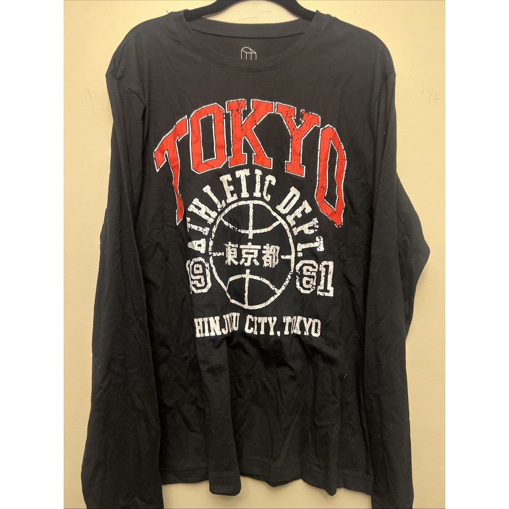 Original use men's T-shirt, medium, black Tokyo NWT